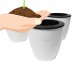 Evelots 3 Pack Of Self Watering Planters, Small Or Large, White Flower Pots   